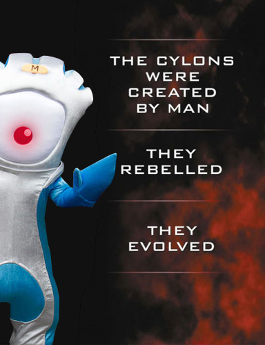 Illustration for article titled A Roundup Of London Olympic Mascot Photoshop Fun (UPDATES!)